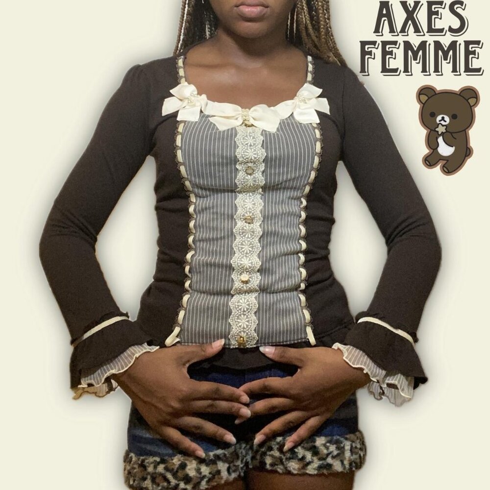 Axes femme fatal femme bow top
